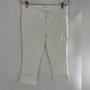 LILA RYAN White Cuffed Ankle Jeans